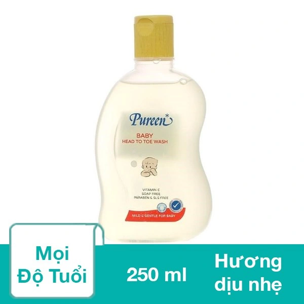 Sữa tắm & gội 2in1 cho bé Pureen Pro Vitamin B5 & Vitamin E hương dịu nhẹ 750 ml (mọi độ tuổi) 10