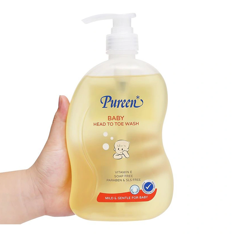 Sữa tắm & gội 2in1 cho bé Pureen Pro Vitamin B5 & Vitamin E hương dịu nhẹ 750 ml (mọi độ tuổi) 3