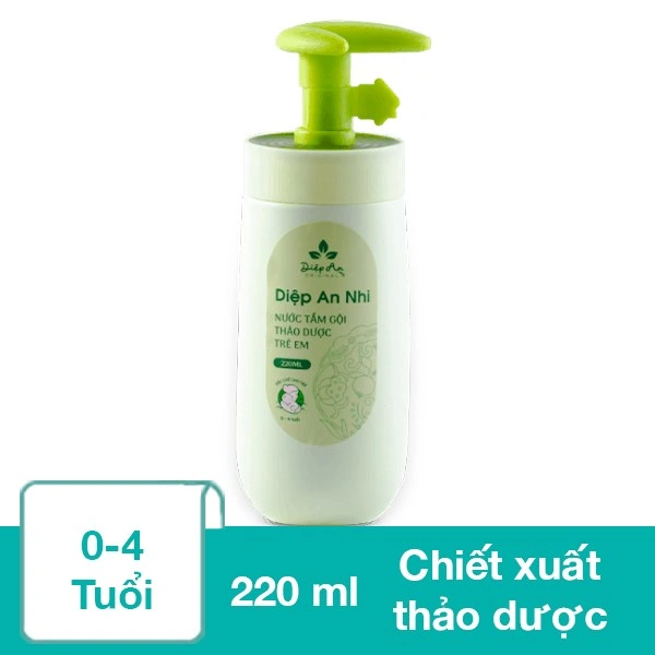 Nước tắm gội cho bé DK Pharma Diệp An Nhi chiết xuất thảo dược 220 ml (0 - 4 tuổi) 1