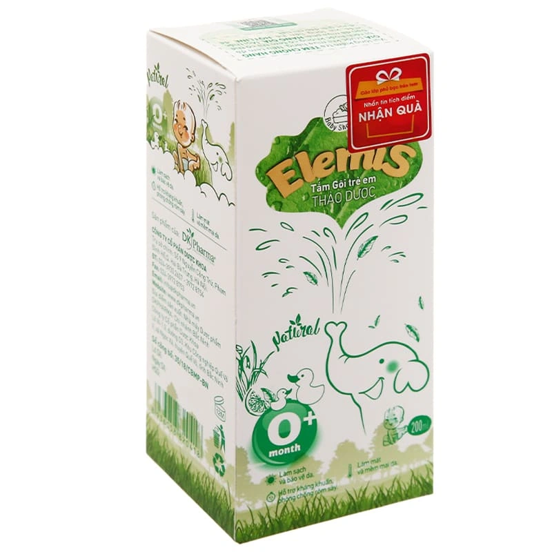 Nước tắm & gội 2in1 cho bé DK Pharma Elemis chiết xuất thảo dược 200 ml (mọi độ tuổi) 2