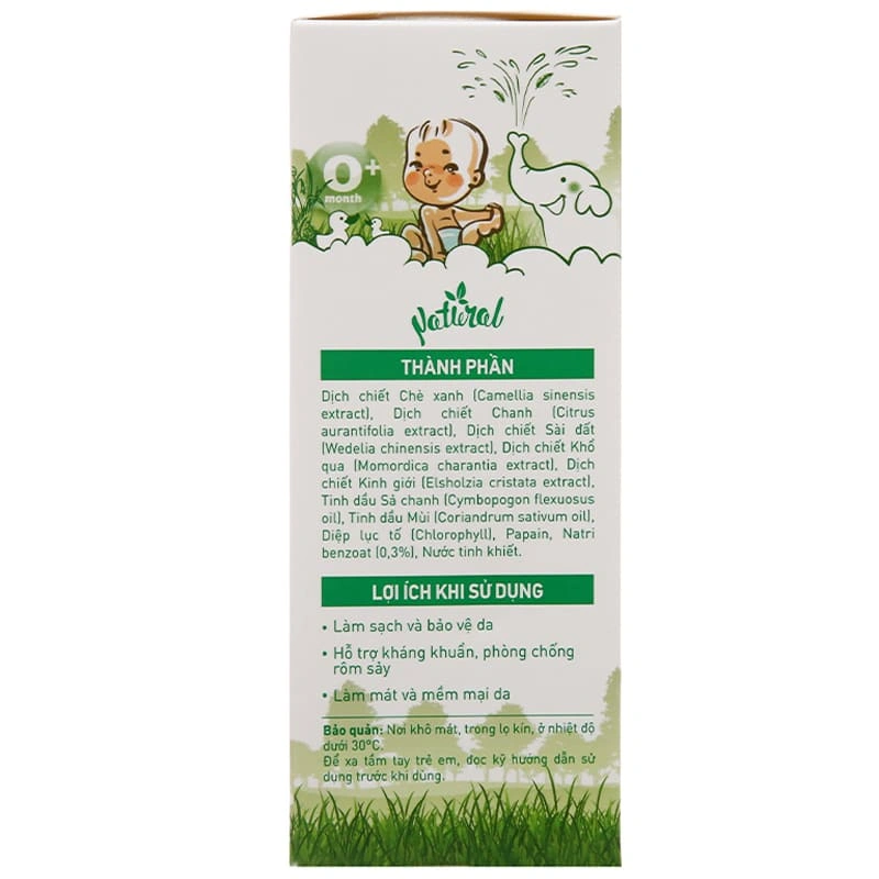 Nước tắm & gội 2in1 cho bé DK Pharma Elemis chiết xuất thảo dược 200 ml (mọi độ tuổi) 6