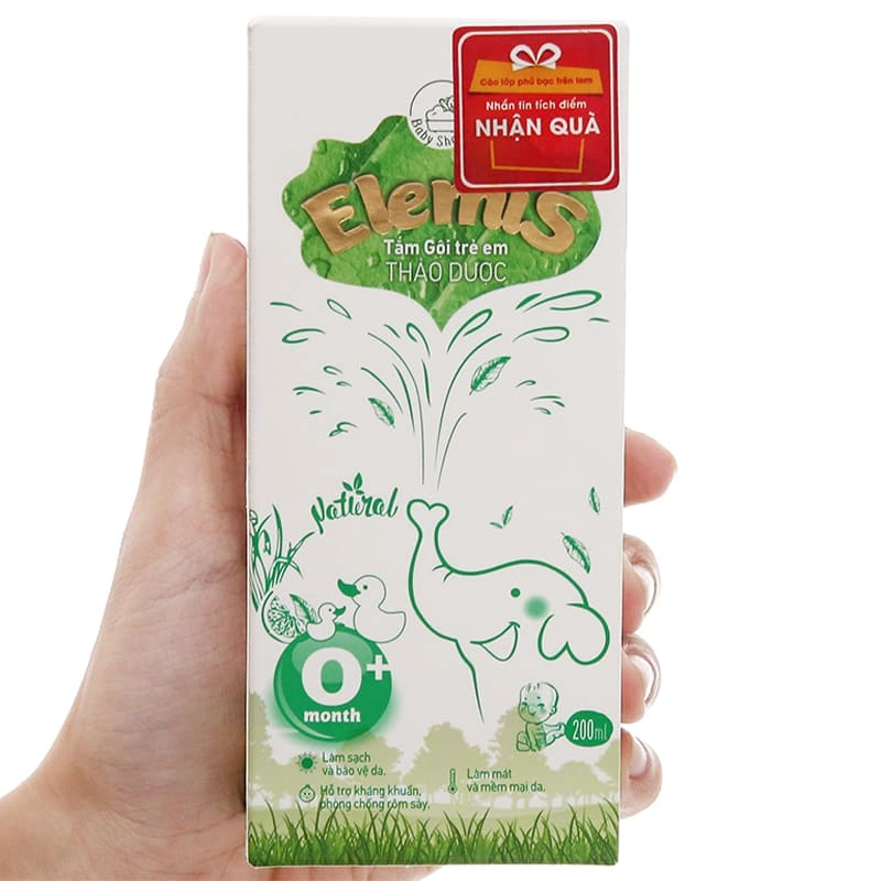 Nước tắm & gội 2in1 cho bé DK Pharma Elemis chiết xuất thảo dược 200 ml (mọi độ tuổi) 7