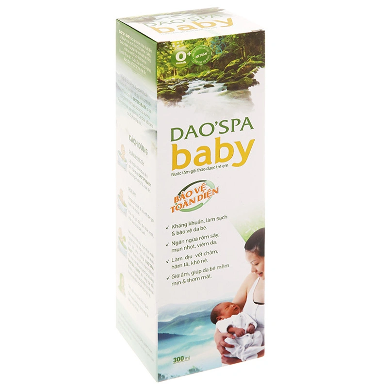 Nước tắm & gội 2in1 cho bé DK Pharma Dao'Spa Baby chiết xuất thảo dược 300 ml (mọi độ tuổi) 3