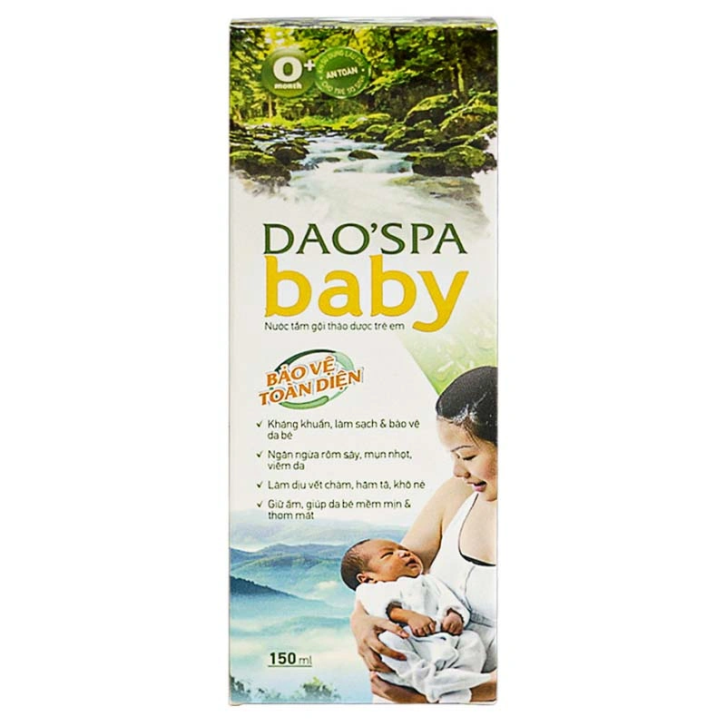 Nước tắm & gội 2in1 cho bé DK Pharma Dao'Spa Baby chiết xuất thảo dược 150 ml (mọi độ tuổi) 4