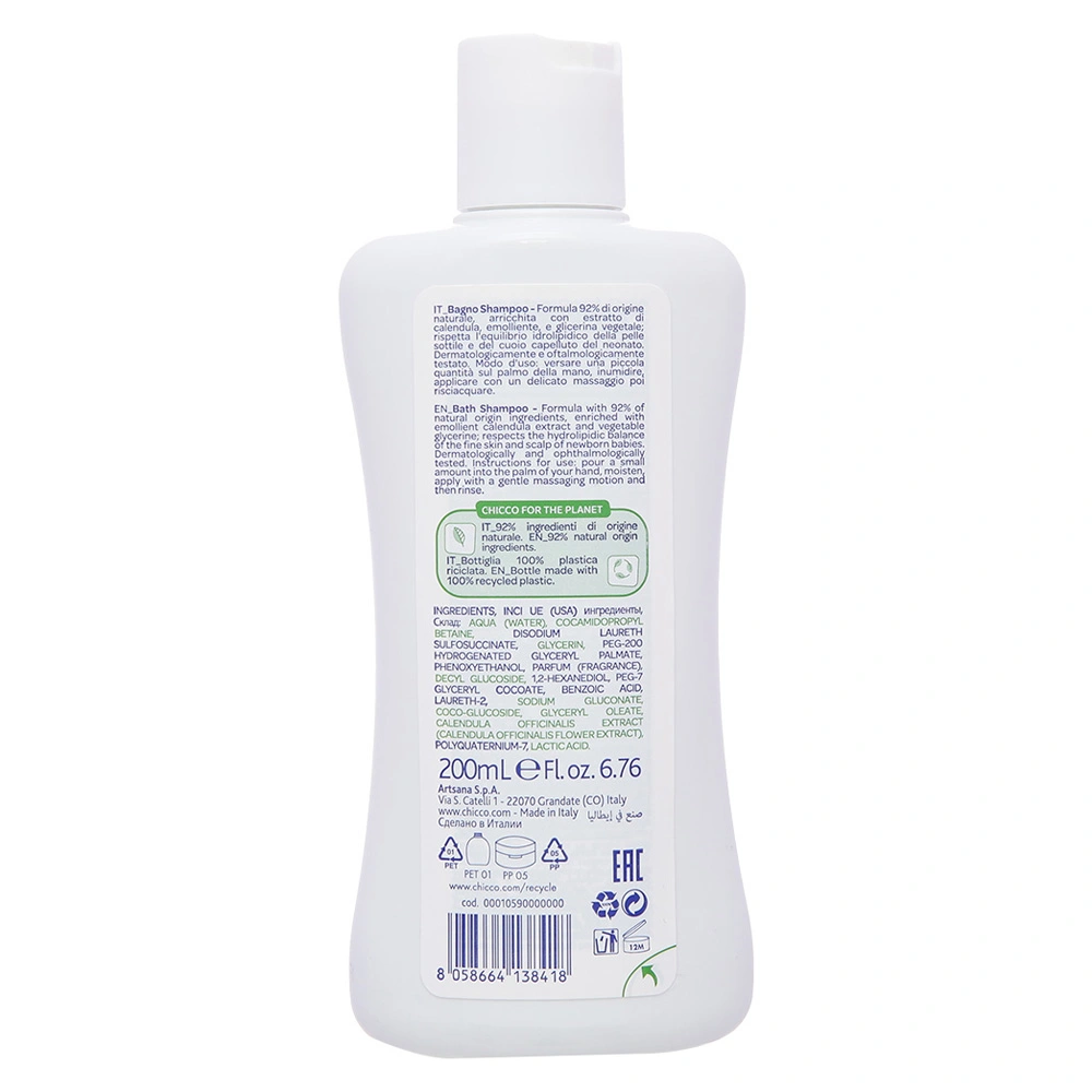 Sữa tắm & gội 2in1 cho bé Chicco chiết xuất hoa cúc 500 ml (mọi độ tuổi) 10