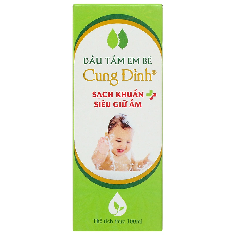 Dầu tắm cho bé Cung Đình chiết xuất tinh dầu tràm 100 ml (mọi độ tuổi) 4
