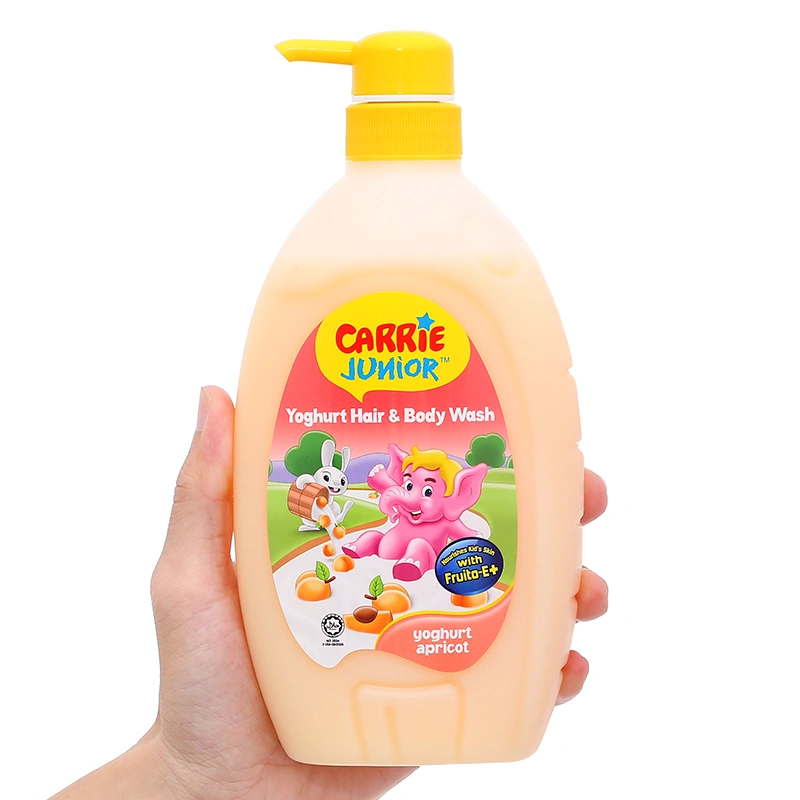 Sữa tắm & gội 2in1 cho bé Carrie Junior Yoghurt Apricot hương mơ tây 700g (từ 2 tuổi) 3