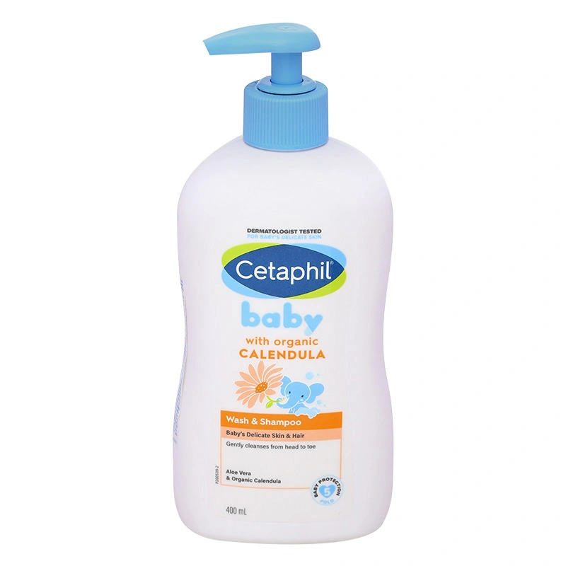 Sữa tắm & gội 2in1 cho bé Cetaphil Baby chiết xuất hoa cúc hữu cơ 400 ml (mọi độ tuổi) - Giao bao bì ngẫu nhiên 12
