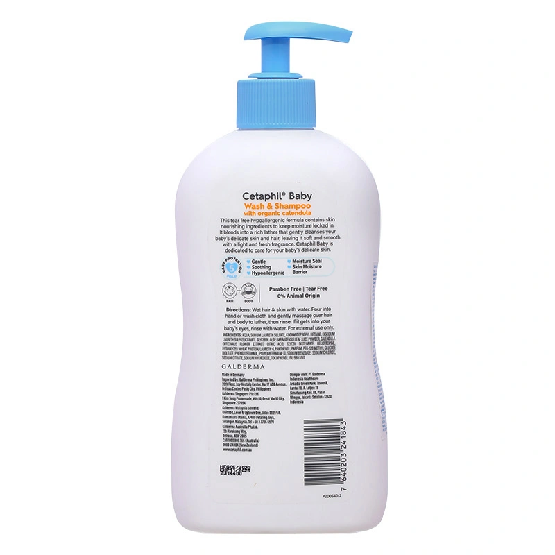 Sữa tắm & gội 2in1 cho bé Cetaphil Baby chiết xuất hoa cúc hữu cơ 400 ml (mọi độ tuổi) - Giao bao bì ngẫu nhiên 14