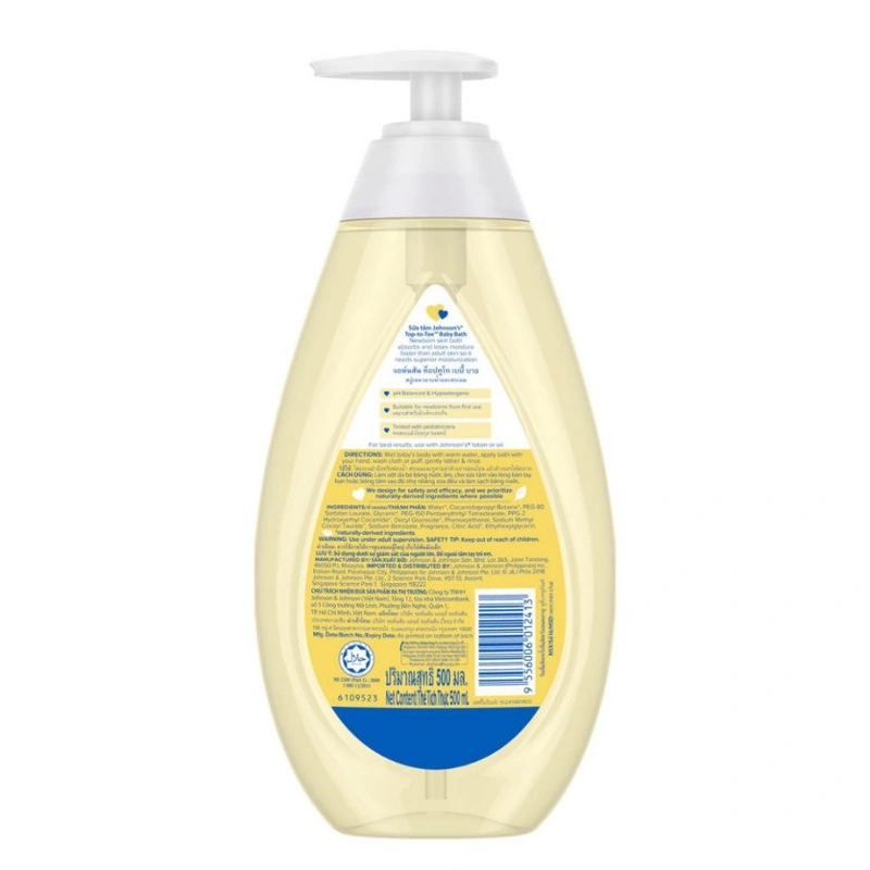 Sữa tắm & gội 2in1 cho bé Johnson's Baby top-to-toe hương dịu nhẹ 500 ml (mọi độ tuổi) 3