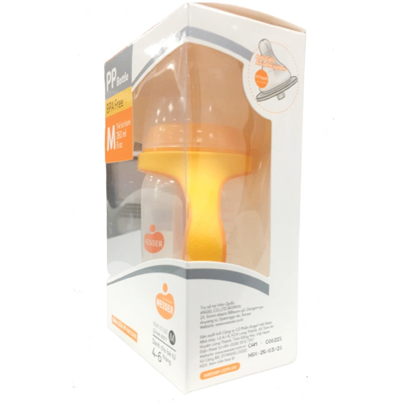 Bình sữa nhựa PP Wesser TBSPPW180 cổ rộng 180 ml (0 - 3 tháng) 5