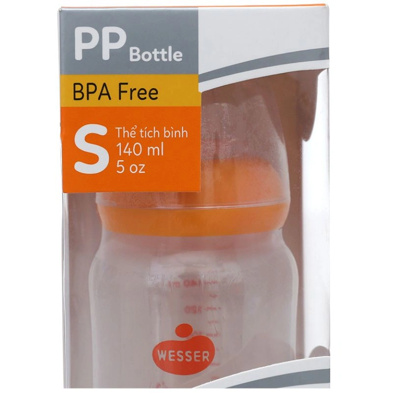 Bình sữa nhựa PP Wesser TBSPPW60 cổ hẹp 60 ml (0 - 3 tháng) 11