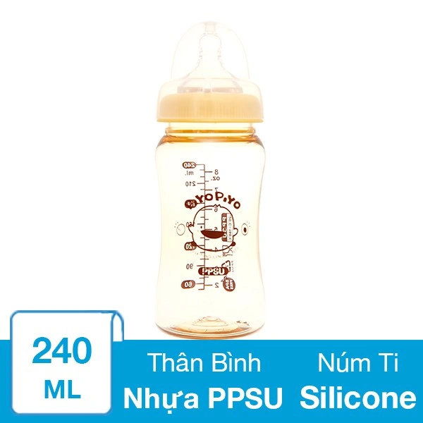 Bình sữa PPSU PIYOPIYO PY830505 cổ rộng 240 ml (mọi độ tuổi) 1