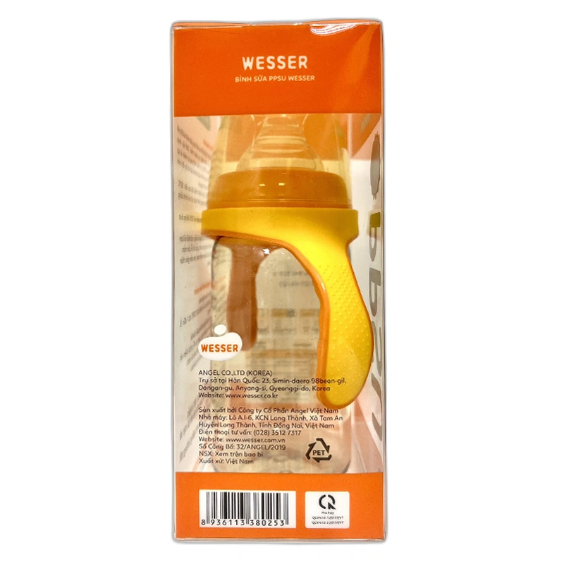 Bình sữa nhựa PPSU Wesser TBSWPP260 cổ rộng 260 ml (4 - 6 tháng) 5