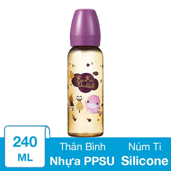 Bình sữa nhựa PPSU KuKu KU5855 cổ hẹp 240 ml - Màu ngẫu nhiên (mọi độ tuổi) 1