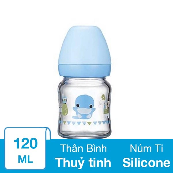 Bình sữa thủy tinh KuKu KU5865 cổ rộng 240 ml - Màu ngẫu nhiên (mọi độ tuổi) 3