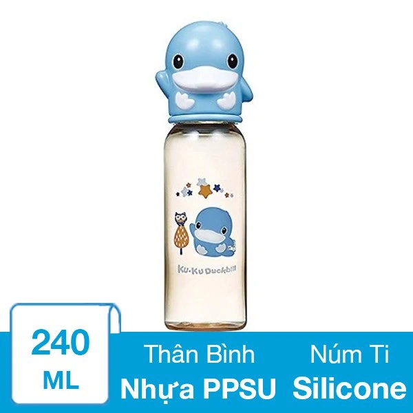 Bình sữa nhựa PPSU KuKu KU5859 cổ hẹp 140 ml - Màu ngẫu nhiên (mọi độ tuổi) 4
