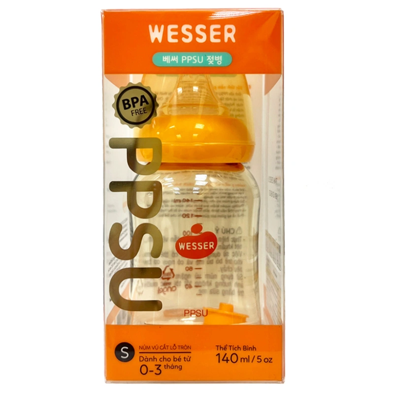 Bình sữa nhựa PPSU Wesser TBSWPP250 cổ hẹp 250 ml (4 - 6 tháng) 10
