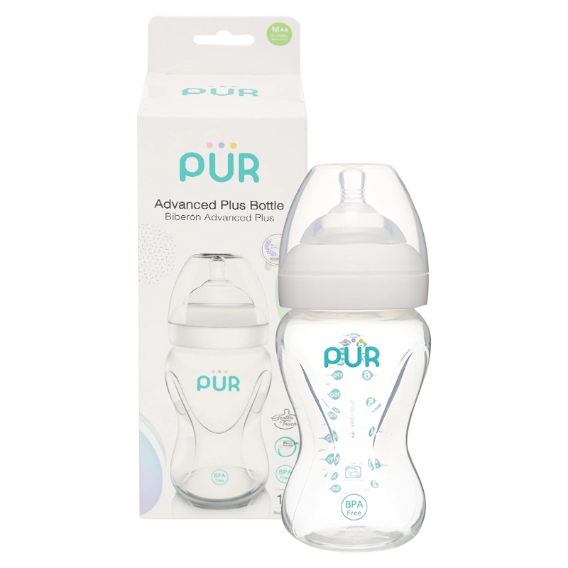 Bình sữa nhựa PP, PE Pur Milk Safe 9812 cổ rộng 250 ml (3 - 6 tháng) 7