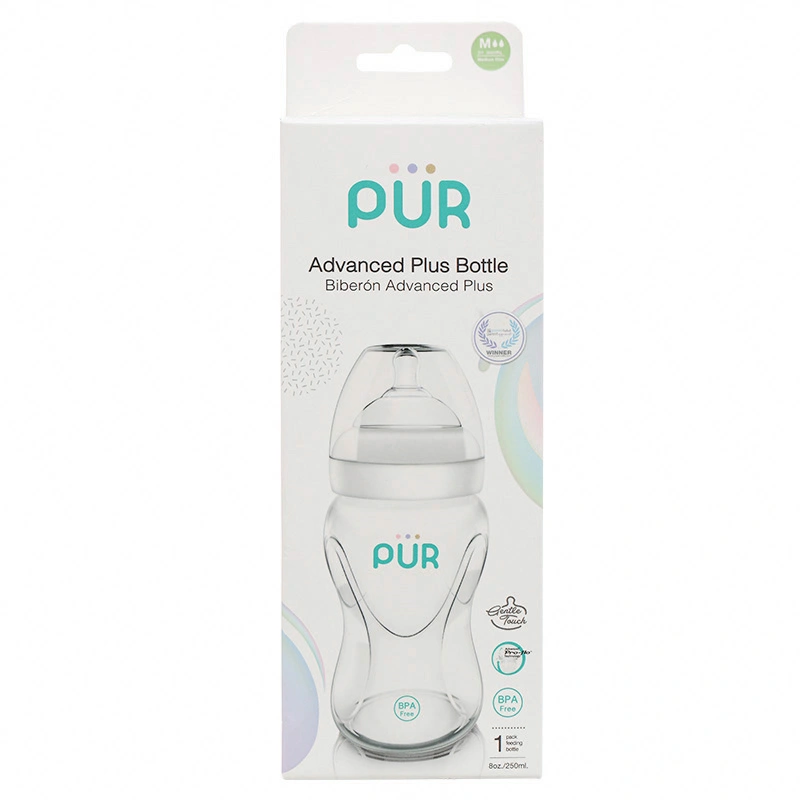 Bình sữa nhựa PP, PE Pur Milk Safe 9812 cổ rộng 250 ml (3 - 6 tháng) 8