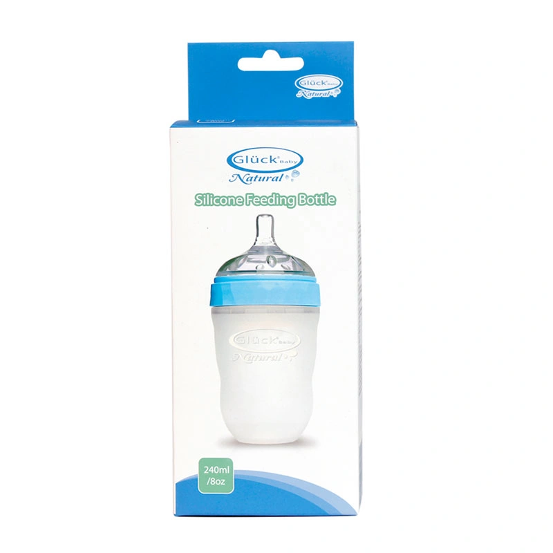 Bình sữa silicone Gluck Baby kim cương MMD240 cổ rộng 240 ml - Màu hồng (3 - 6 tháng) 7