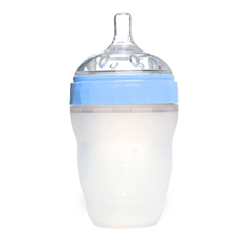 Bình sữa silicone Gluck Baby kim cương MMD240 cổ rộng 240 ml - Màu hồng (3 - 6 tháng) 5