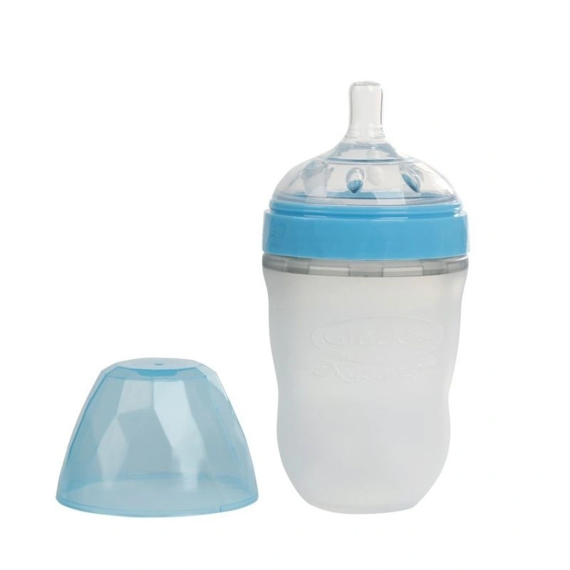 Bình sữa silicone Gluck Baby kim cương MMD240 cổ rộng 240 ml - Màu hồng (3 - 6 tháng) 4