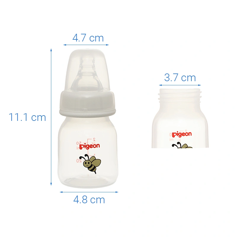 Bình sữa nhựa PP Pigeon cổ hẹp 50 ml - Hình con ong (mọi độ tuổi) 9