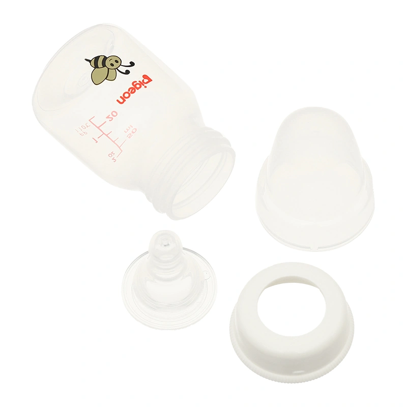 Bình sữa nhựa PP Pigeon cổ hẹp 50 ml - Hình con ong (mọi độ tuổi) 4