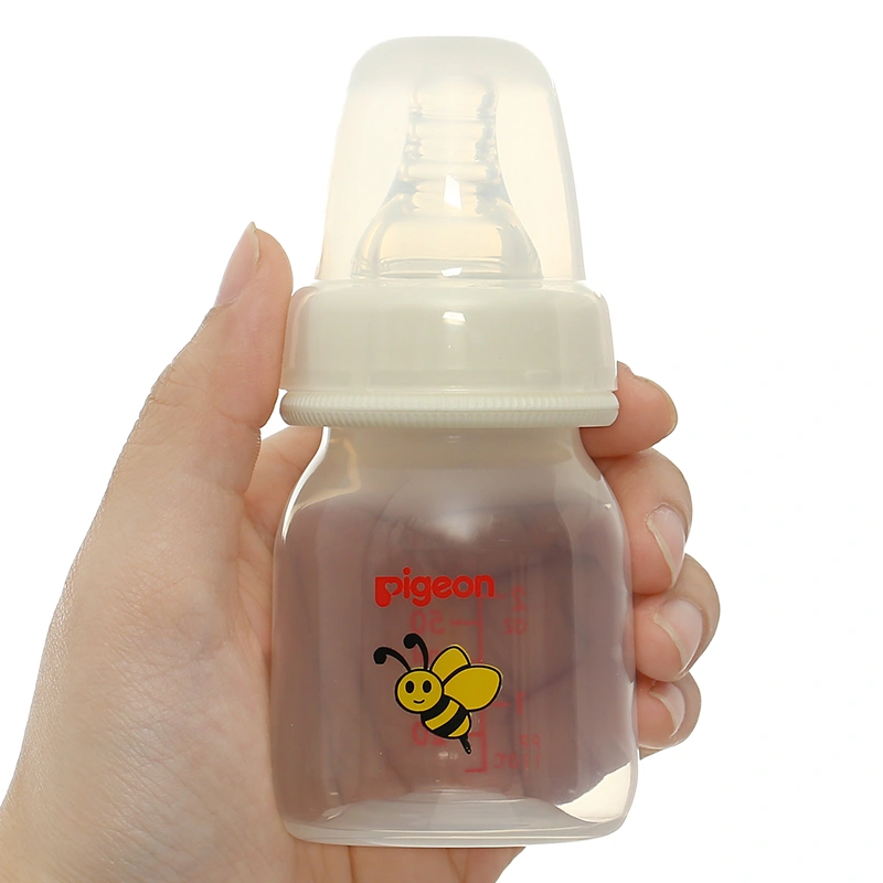 Bình sữa nhựa PP Pigeon cổ hẹp 50 ml - Hình con ong (mọi độ tuổi) 7