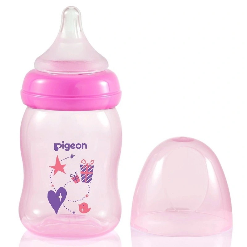 Bình sữa nhựa PP Pigeon Plus cổ rộng 160 ml - Màu xanh (mọi độ tuổi) 4