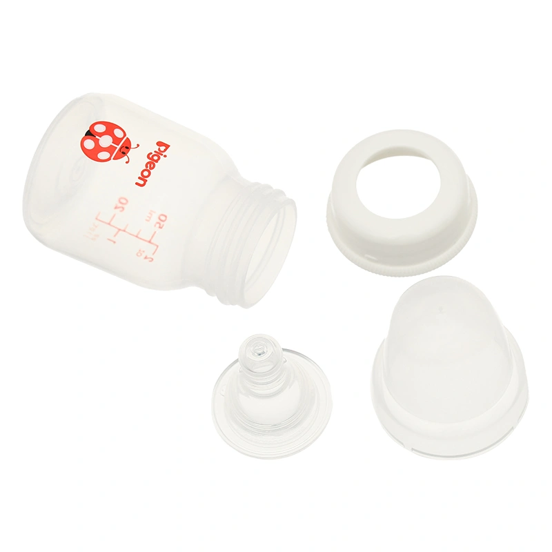 Bình sữa nhựa PP Pigeon cổ hẹp 50 ml - Hình bọ rùa (mọi độ tuổi) 4