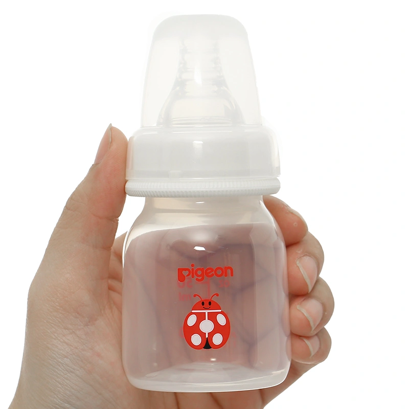 Bình sữa nhựa PP Pigeon cổ hẹp 50 ml - Hình bọ rùa (mọi độ tuổi) 6