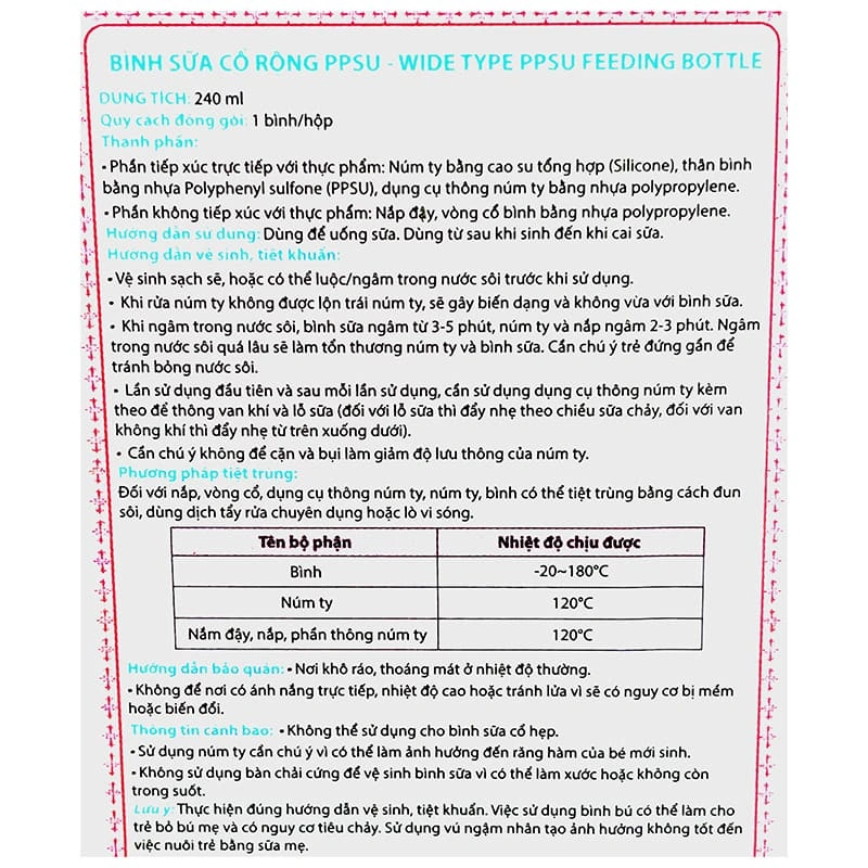 Bình sữa nhựa PPSU Chuchu Baby cổ rộng 240 ml (mọi độ tuổi) 7