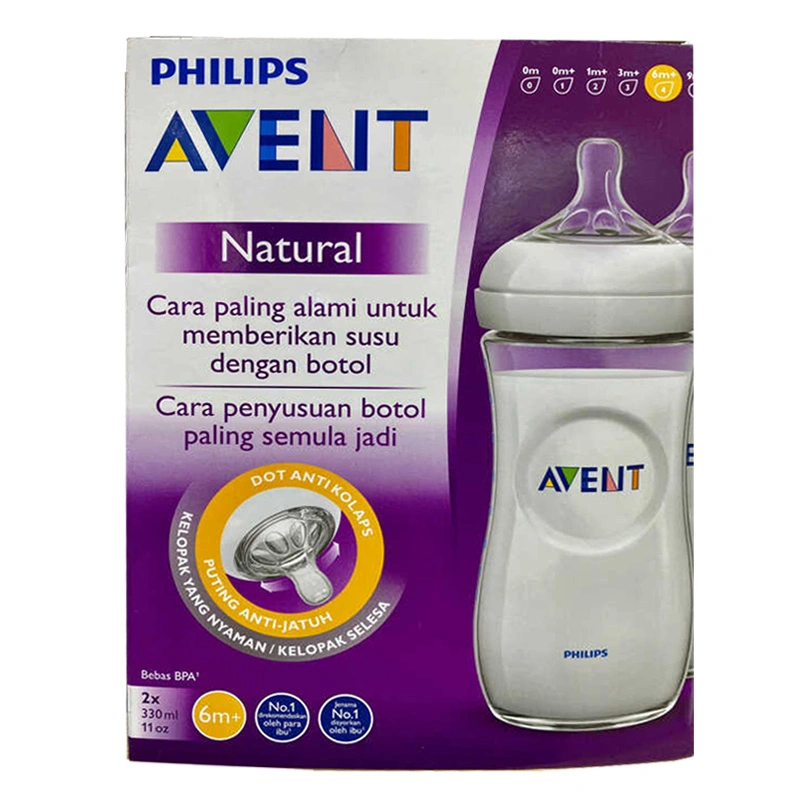 Combo 2 bình sữa nhựa PP Philips Avent SCF696/23 cổ rộng 330 ml (từ 6 tháng) 3