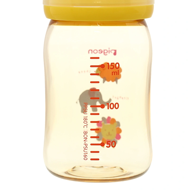 Bình sữa nhựa PPSU Pigeon Plus cổ rộng 160 ml - Hình thú (mọi độ tuổi) 3