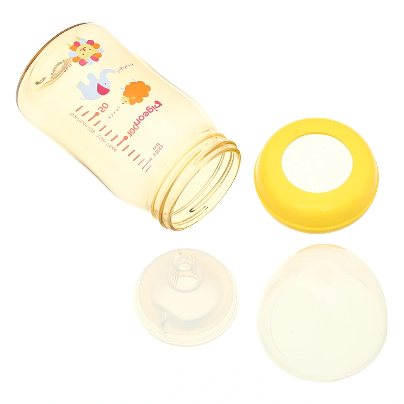 Bình sữa nhựa PPSU Pigeon Plus cổ rộng 160 ml - Hình thú (mọi độ tuổi) 4
