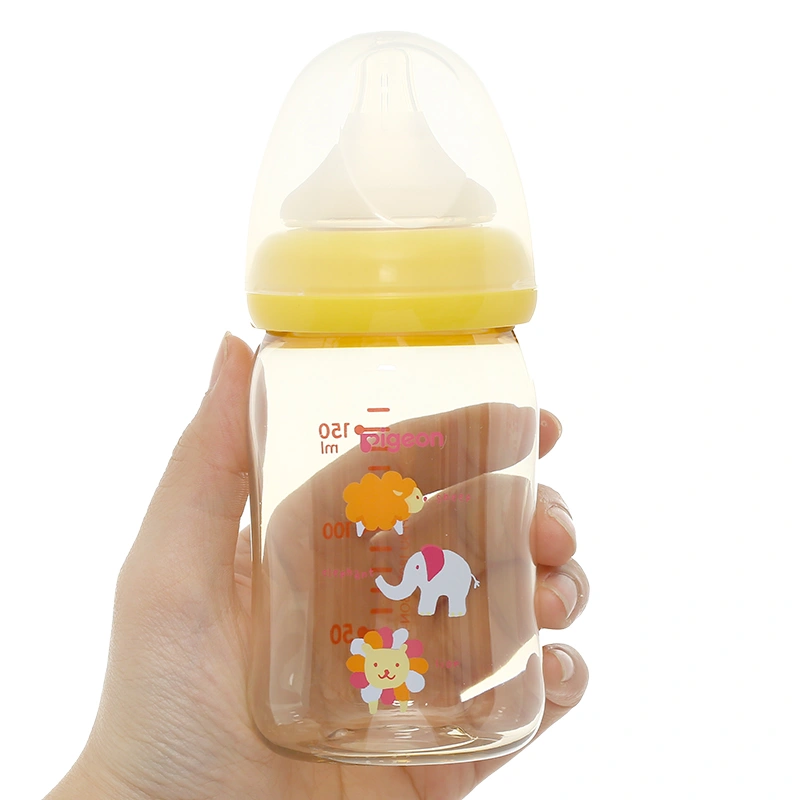 Bình sữa nhựa PPSU Pigeon Plus cổ rộng 160 ml - Hình thú (mọi độ tuổi) 5
