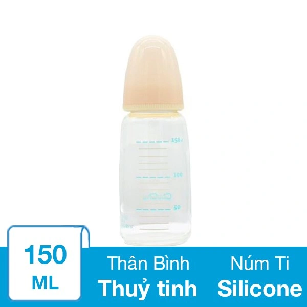 Bình sữa thủy tinh Chuchu Baby G cổ hẹp 150 ml (0 - 18 tháng) 1