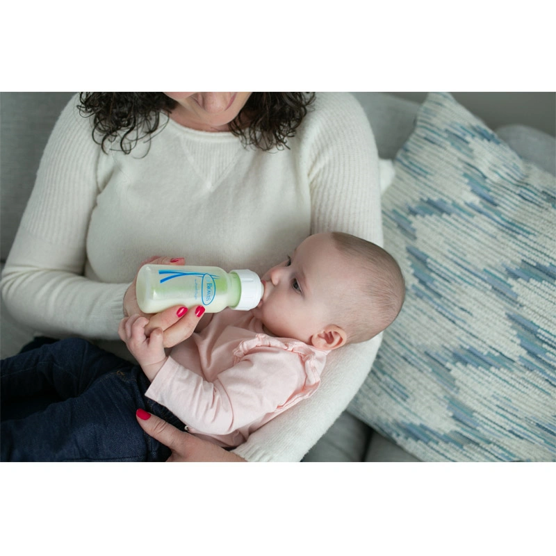 Bình sữa nhựa PP Dr.Brown's cổ hẹp 120 ml (mọi độ tuổi) - Giao ngẫu nhiên 10