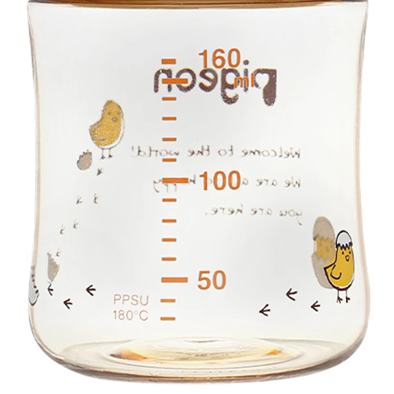 Bình sữa nhựa PPSU Pigeon Plus WN3 cổ rộng phiên bản Nhật 160 ml - Hình gà con (0 - 3 tháng) 3