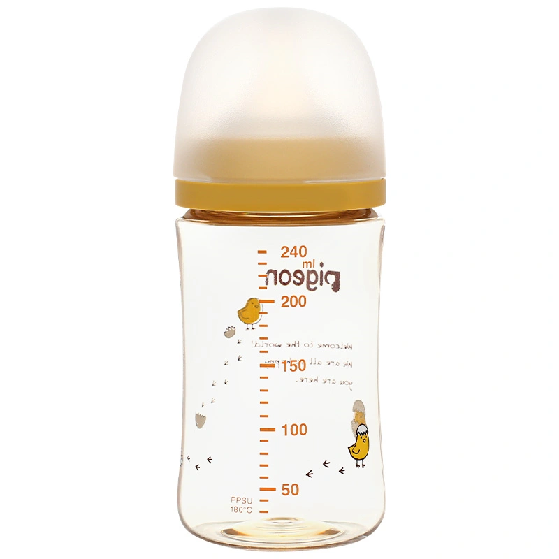 Bình sữa nhựa PPSU Pigeon Plus WN3 cổ rộng phiên bản Nhật 160 ml - Hình gà con (0 - 3 tháng) 11