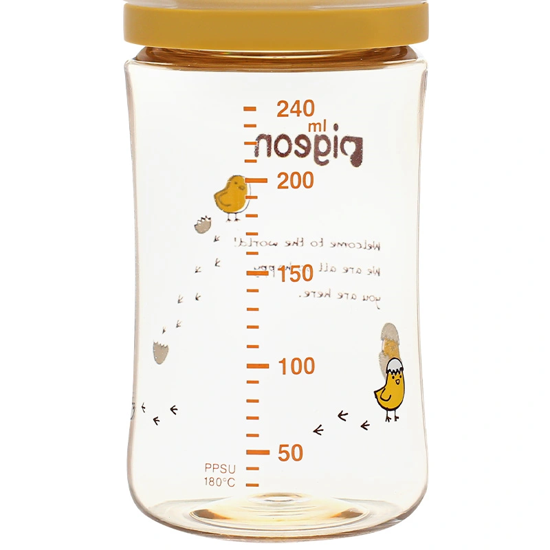 Bình sữa nhựa PPSU Pigeon Plus WN3 cổ rộng phiên bản Nhật 160 ml - Hình gà con (0 - 3 tháng) 12