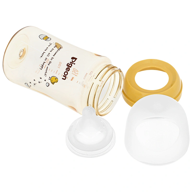 Bình sữa nhựa PPSU Pigeon Plus WN3 cổ rộng phiên bản Nhật 160 ml - Hình gà con (0 - 3 tháng) 13