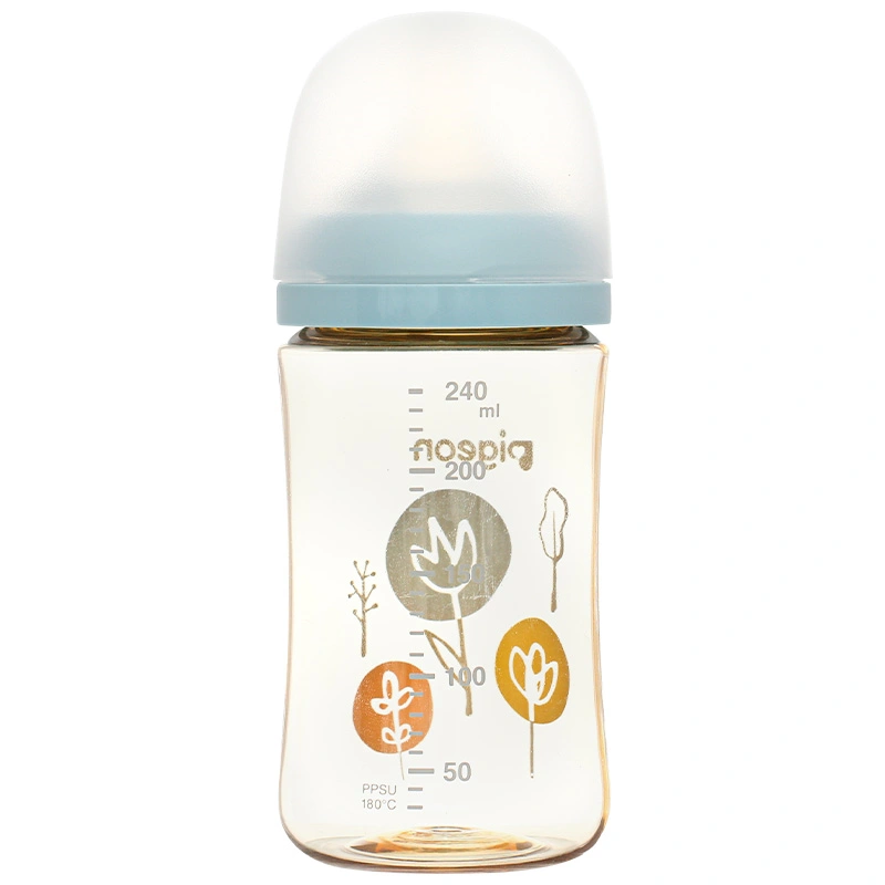 Bình sữa nhựa PPSU Pigeon Plus WN3 cổ rộng phiên bản Nhật 240 ml - Hình hoa (từ 3 tháng) 2