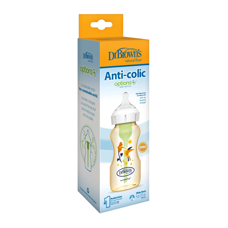 Bình sữa nhựa PPSU Dr.Brown's WB91620-INTLX cổ rộng 270 ml (từ 3 tháng) 3