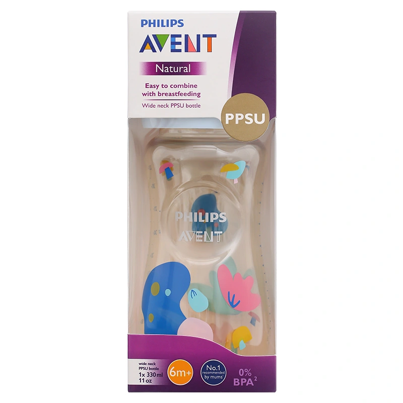 Bình sữa nhựa PPSU Philips Avent SCF583/10 cổ rộng 330 ml (từ 6 tháng) 8