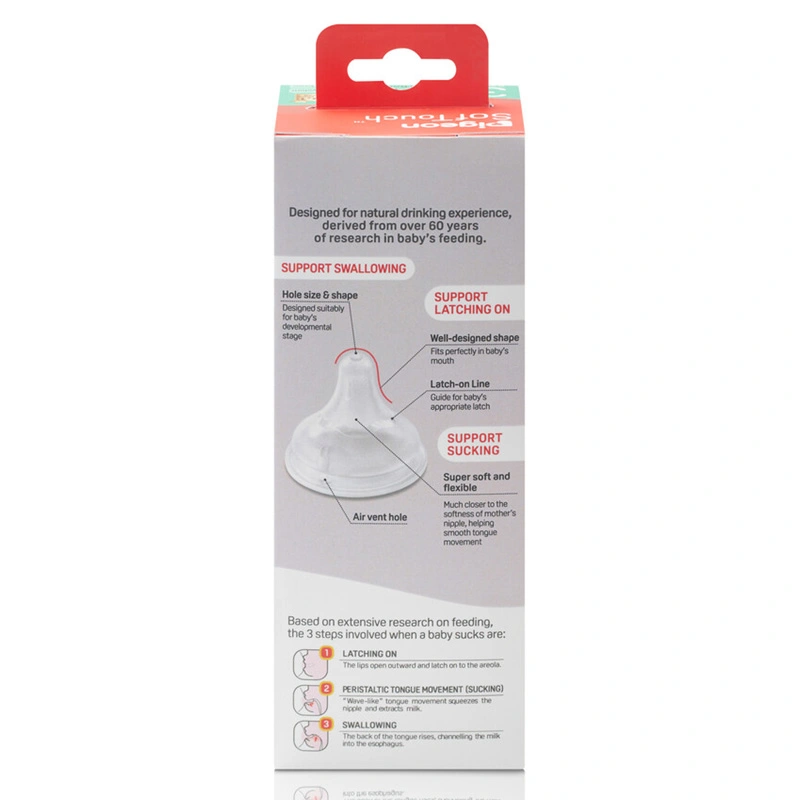 Bình sữa nhựa PP Pigeon Softouch Plus WN3 cổ rộng 240 ml (từ 3 tháng) 5