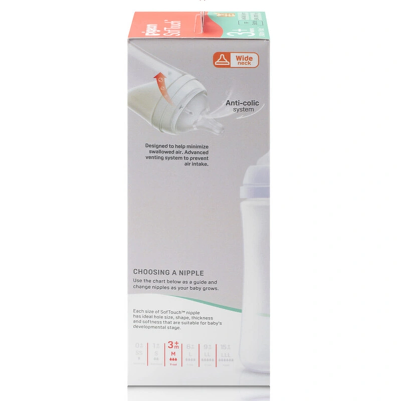 Bình sữa nhựa PP Pigeon Softouch Plus WN3 cổ rộng 240 ml (từ 3 tháng) 6