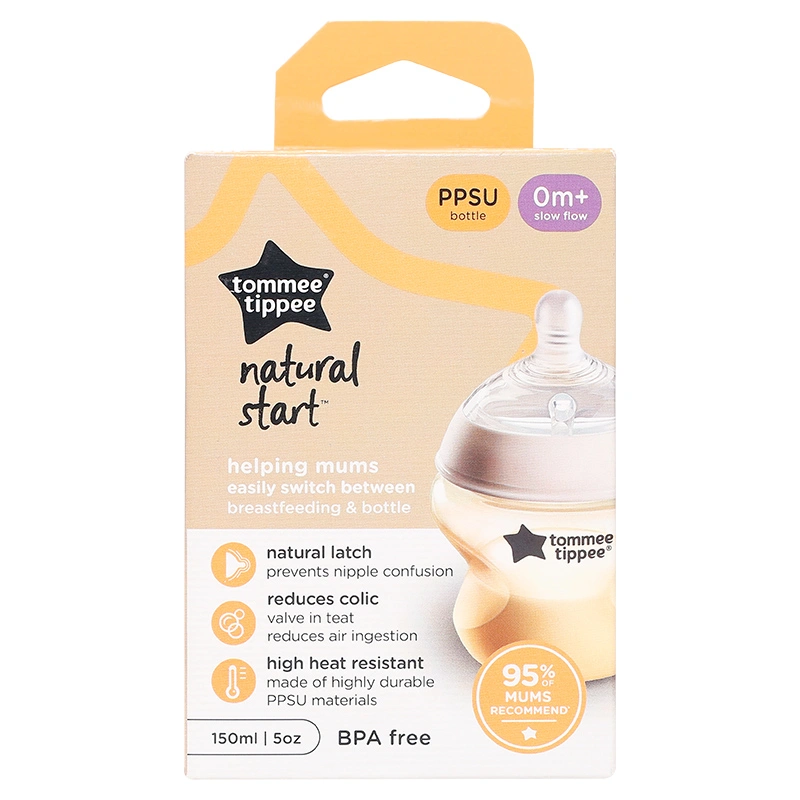 Bình sữa nhựa PPSU Tommee Tippee Natural Start 423936 cổ rộng 150 ml (0 - 3 tháng) 9